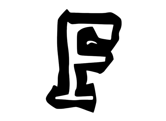 Bold Punk Hand Drawn Mono Letter F Review
