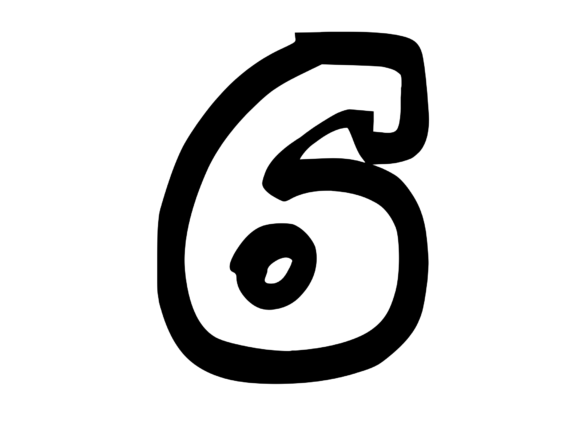 Bold Punk Hand Drawn Mono Number 6 Review