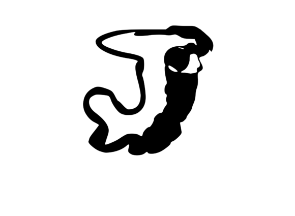 Cheesy Gooey Melting Mono Letter SVG J